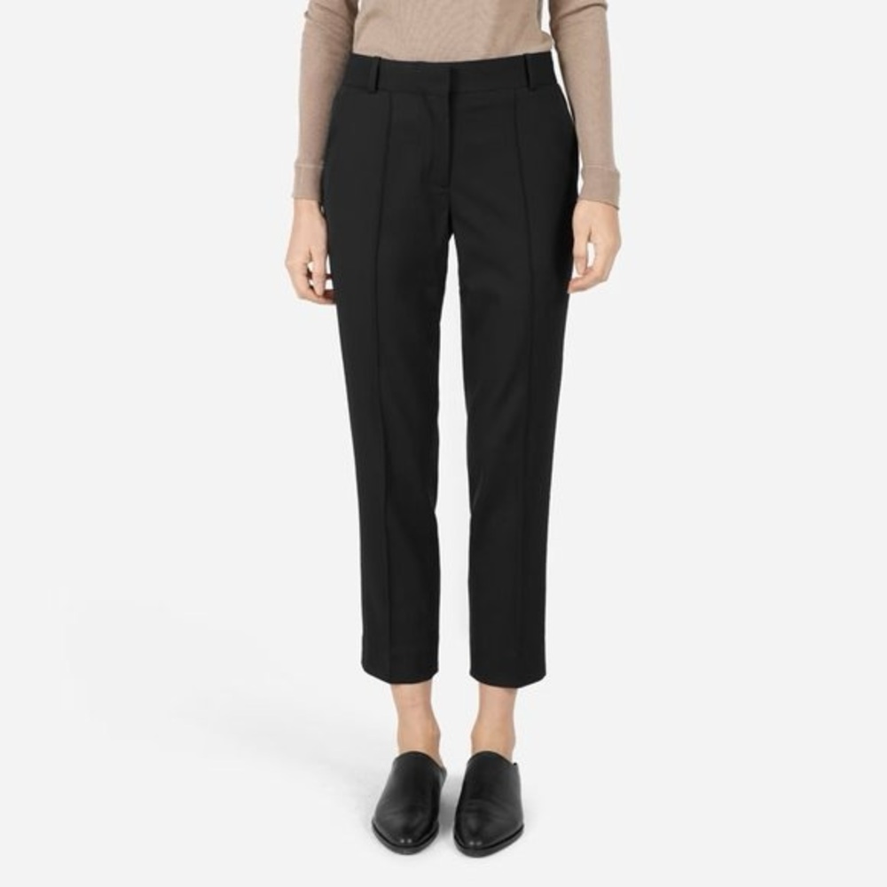 Everlane 6 Straight Leg Italian Breathable Wool Pants Quiet Luxury Ankle Eco